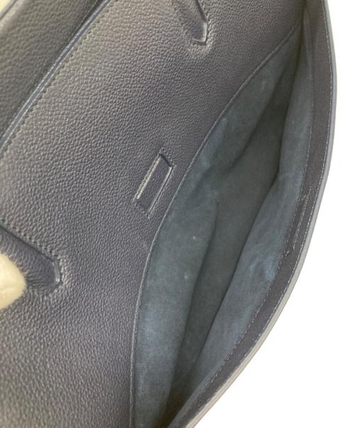 Saint Laurent Paris（サンローランパリ）Saint Laurent Paris (サンローランパリ) カバリヴゴーシュ レザー 2WAYハンドバッグ ネイビーの古着・服飾アイテム