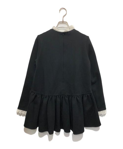 TSURU by MARIKO OIKAWA（ツルバイマリコオイカワ）Tsuru by Mariko Oikawa (ツルバイマリコオイカワ) ペプラムブラウス ブラック サイズ:Fの古着・服飾アイテム