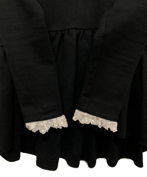 TSURU by MARIKO OIKAWA（ツルバイマリコオイカワ）Tsuru by Mariko Oikawa (ツルバイマリコオイカワ) ペプラムブラウス ブラック サイズ:Fの古着・服飾アイテム