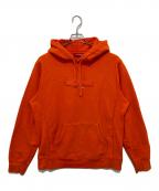 SUPREMEシュプリーム）の古着「Embossed Logo Hooded Sweatshirt」｜オレンジ