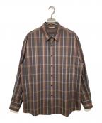 AURALEEオーラリー）の古着「SUPER LIGHT WOOL CHECK SHIRT」｜ブラウン