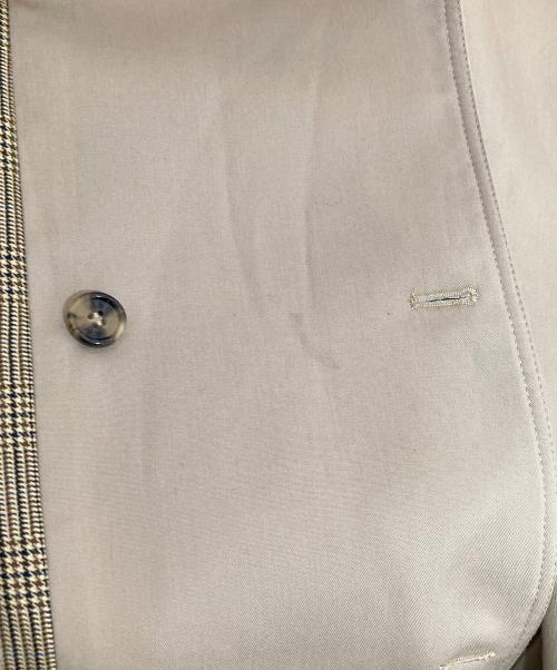 ROKH（ロク）ROKH (ロク) チェック切り替えトレンチコート ベージュ サイズ:US 0の古着・服飾アイテム
