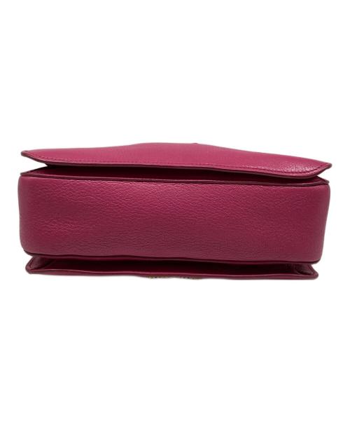 MIU MIU（ミュウミュウ）MIU MIU (ミュウミュウ) マドラスレザー2WAYバッグ ピンクの古着・服飾アイテム