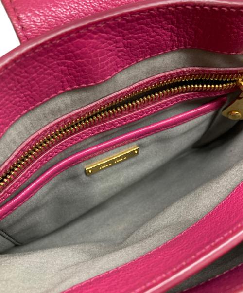 MIU MIU（ミュウミュウ）MIU MIU (ミュウミュウ) マドラスレザー2WAYバッグ ピンクの古着・服飾アイテム