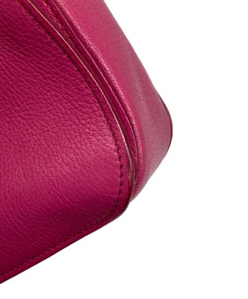 MIU MIU（ミュウミュウ）MIU MIU (ミュウミュウ) マドラスレザー2WAYバッグ ピンクの古着・服飾アイテム