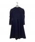 BORDERS at BALCONY (ボーダーズアットバルコニー) GRACE SHOULDER WOOL DRESS（グレースショルダーウールドレス）BD2221-3E-37 ネイビー サイズ:36：14000円