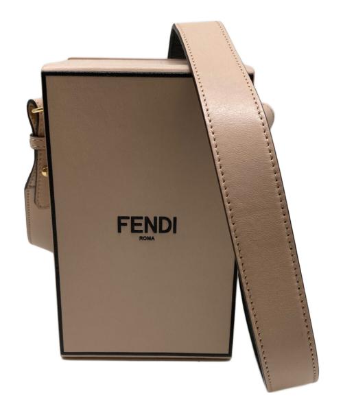 FENDI（フェンディ）FENDI (フェンディ) ボックスショルダーバッグ ミニショルダーバッグ 8BT339 ピンクの古着・服飾アイテム