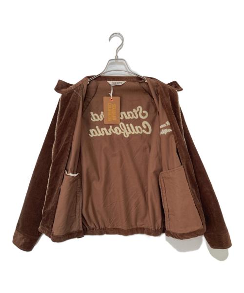 STANDARD CALIFORNIA（スタンダードカリフォルニア）STANDARD CALIFORNIA (スタンダードカリフォルニア) CORDUROY HARRINGTON JACKET（コーデュロイハリントンジャケット）　OUNLA390 ブラウン サイズ:Sの古着・服飾アイテム