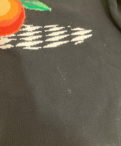 CASABLANCA（カサブランカ）CASABLANCA (カサブランカ) クルーネックニット ブラック サイズ:Lの古着・服飾アイテム