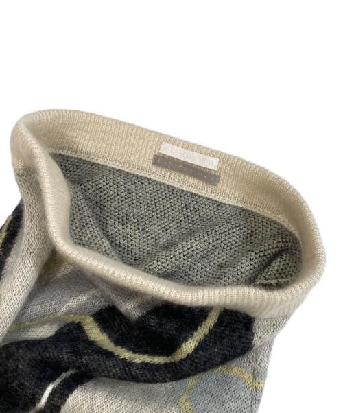 KANAKO SAKAI（カナコ サカイ）KANAKO SAKAI (カナコ サカイ) SHIROYAMA YURIKA (シロヤマ ユリカ) モヘヤ×シルク ニットスカート　KS2202084 ベージュ サイズ:36の古着・服飾アイテム