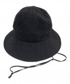 COMOLIコモリ）の古着「シルクネップハット」｜ブラック
