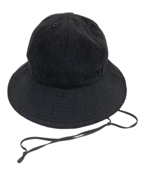 COMOLI（コモリ）COMOLI (コモリ) シルクネップハット ブラックの古着・服飾アイテム