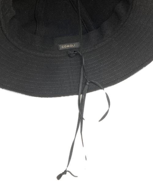 COMOLI（コモリ）COMOLI (コモリ) シルクネップハット ブラックの古着・服飾アイテム
