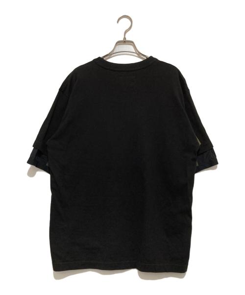 sacai（サカイ）sacai (サカイ) 切替Tシャツ ブラック サイズ:2の古着・服飾アイテム
