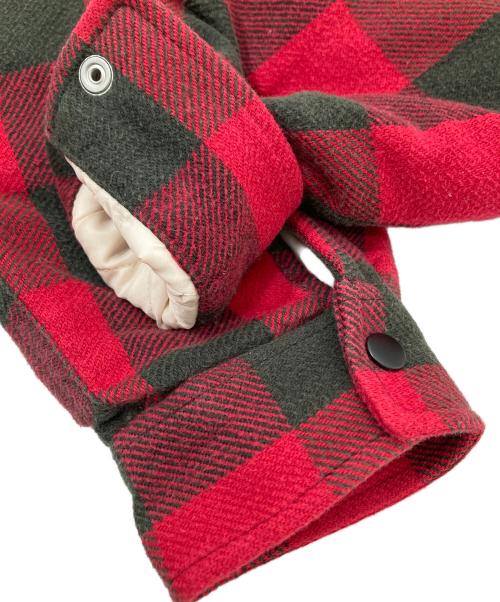 stussy（ステューシー）stussy (ステューシー) SHERPA LINED BUFFALO PLAID SHIRT　シェルパ ラインド バッファロー プレイド シャツ レッド サイズ:Sの古着・服飾アイテム