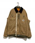 sacai×CarHarttサカイ×カーハート）の古着「Canvas MA-1 Jacket Michigan」｜ブラウン
