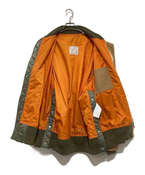 sacai（サカイ）sacai (サカイ) CarHartt (カーハート) Canvas MA-1 Jacket Michigan ブラウン サイズ:1の古着・服飾アイテム