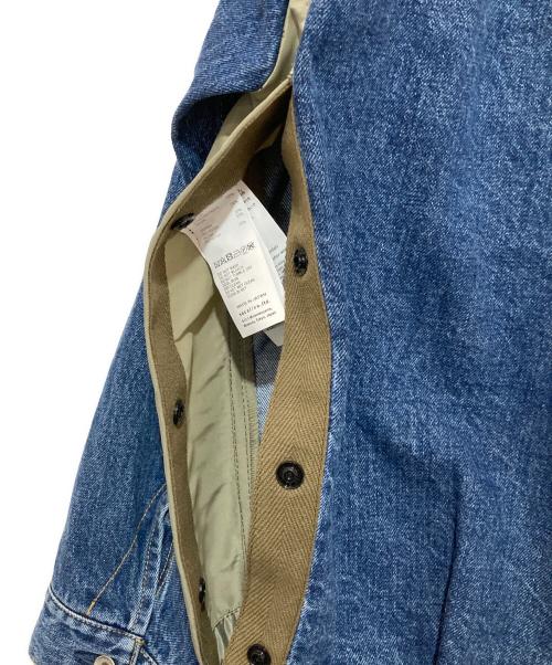 sacai（サカイ）sacai (サカイ) CarHartt (カーハート) ナイロンドッキングデニムジャケット インディゴ サイズ:3の古着・服飾アイテム