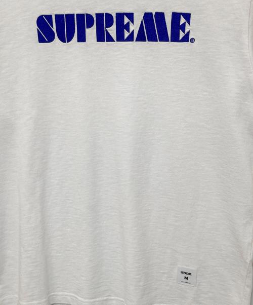 SUPREME（シュプリーム）Supreme (シュプリーム) Stencil Embroidered S/STop ホワイト サイズ:Mの古着・服飾アイテム