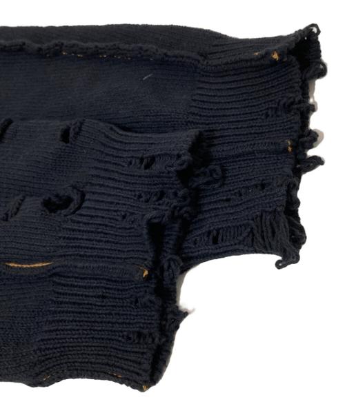 doublet（ダブレット）doublet (ダブレット) RECYCLE DENIM YARN CARDIGAN ブラック サイズ:Ｍの古着・服飾アイテム