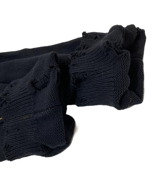 doublet（ダブレット）doublet (ダブレット) RECYCLE DENIM YARN CARDIGAN ブラック サイズ:Ｍの古着・服飾アイテム