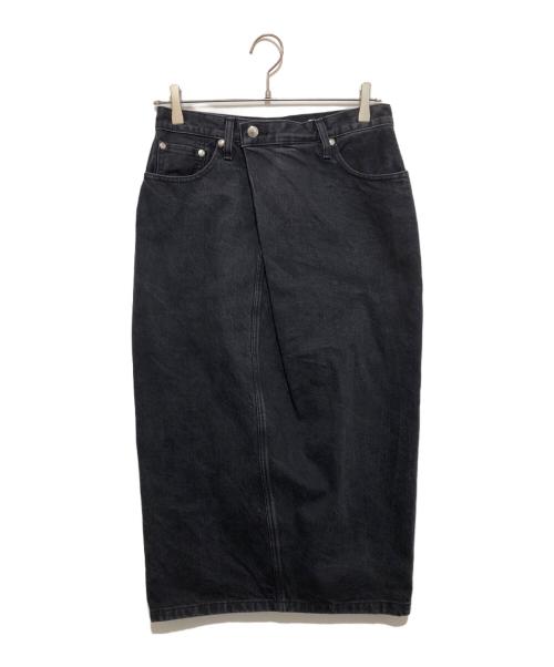 HYKE（ハイク）HYKE (ハイク) デニムスカート ブラック サイズ:2の古着・服飾アイテム