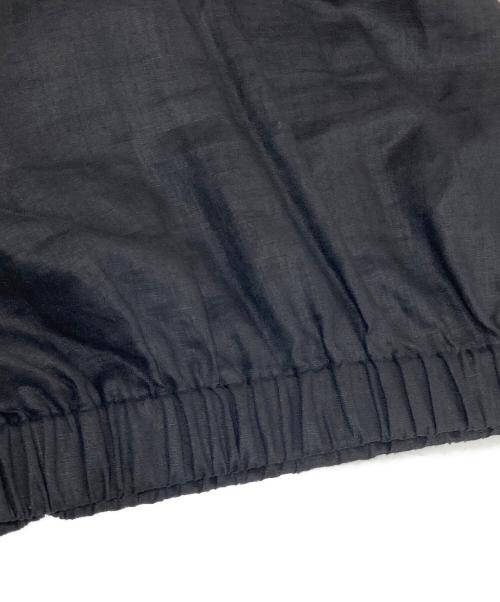 HYKE（ハイク）HYKE (ハイク) LINEN SHIRRED TOP ブラック サイズ:1の古着・服飾アイテム