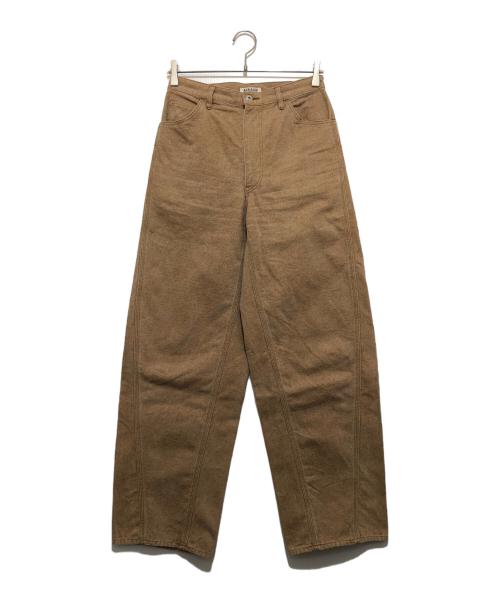 AURALEE（オーラリー）AURALEE (オーラリー) WASHED ORGANIC CANVAS PANTS ブラウン サイズ:1の古着・服飾アイテム
