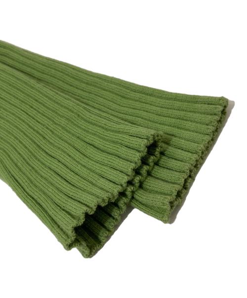 AURALEE（オーラリー）AURALEE (オーラリー) DRY COTTON WIDE RIB KNIT ZIP CARDIGAN グリーン サイズ:1の古着・服飾アイテム