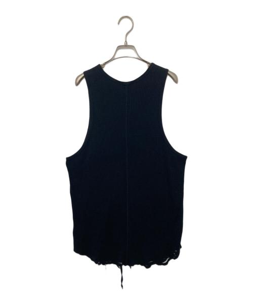 ANCELLM（アンセルム）ANCELLM (アンセルム) DAMAGE WAFFLE TANK TOP ブラック サイズ:3の古着・服飾アイテム