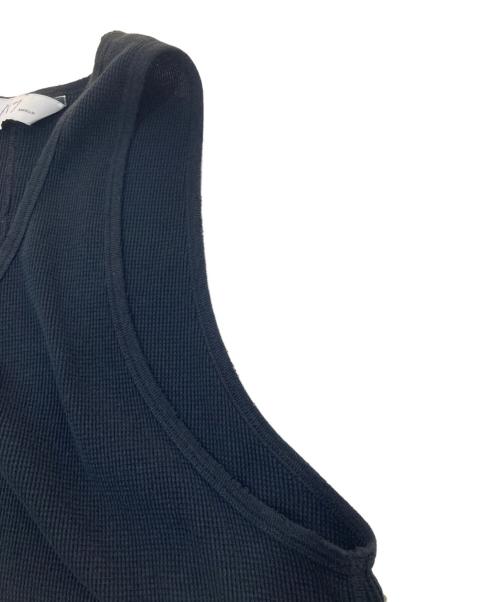ANCELLM（アンセルム）ANCELLM (アンセルム) DAMAGE WAFFLE TANK TOP ブラック サイズ:3の古着・服飾アイテム