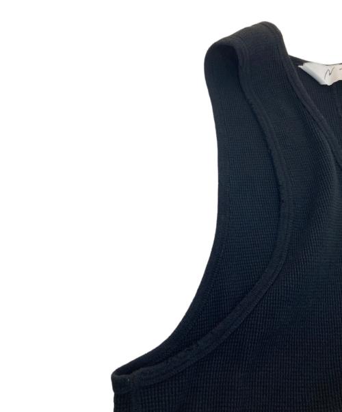ANCELLM（アンセルム）ANCELLM (アンセルム) DAMAGE WAFFLE TANK TOP ブラック サイズ:3の古着・服飾アイテム