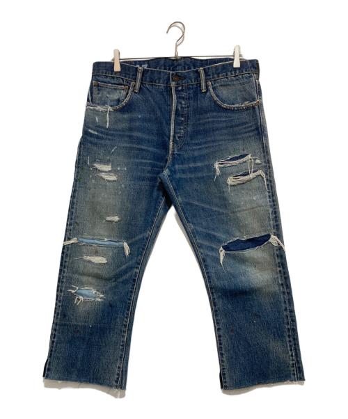 VISVIM（ビズビム）VISVIM (ビズビム) ダメージ加工デニムパンツ インディゴ サイズ:SIZE34の古着・服飾アイテム