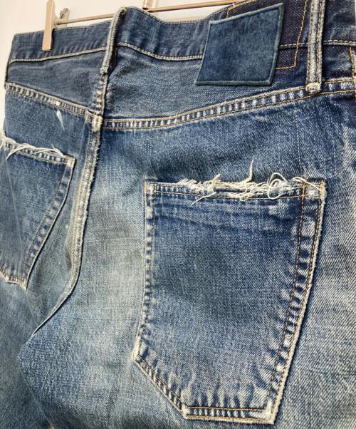 VISVIM（ビズビム）VISVIM (ビズビム) ダメージ加工デニムパンツ インディゴ サイズ:SIZE34の古着・服飾アイテム