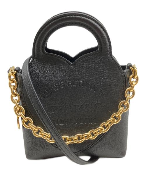 TIFFANY & Co.（ティファニー アンド コー）TIFFANY & Co. (ティファニー) リターントゥ・ マイクロトート スモールチャームトートバッグ 2wayショルダーバッグ ブラックの古着・服飾アイテム