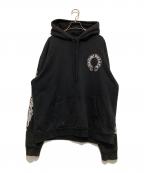 CHROME HEARTSクロムハーツ）の古着「Horseshoe Pullover Hoodie ホースシュープリントパーカー 2212-304-0060」｜ブラック