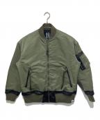 SWITCHBLADEスイッチブレード）の古着「OVERSIZED MA-1 BLOUSON JK　オーバーサイズドMA-1ブルゾンJK　1301306」｜カーキ