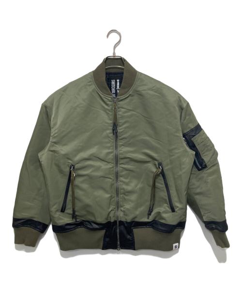 SWITCHBLADE（スイッチブレード）SWITCHBLADE (スイッチブレード) OVERSIZED MA-1 BLOUSON JK　オーバーサイズドMA-1ブルゾンJK　1301306 カーキ サイズ:Mの古着・服飾アイテム
