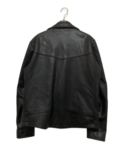 SEVESKIG（セヴシグ）SEVESKIG (セヴシグ) ウォータープルーフダブルライダースジャケット ブラック サイズ:Mの古着・服飾アイテム