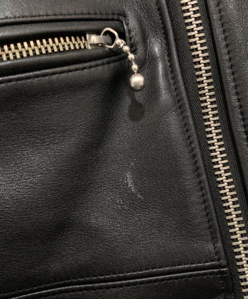 SEVESKIG（セヴシグ）SEVESKIG (セヴシグ) ウォータープルーフダブルライダースジャケット ブラック サイズ:Mの古着・服飾アイテム