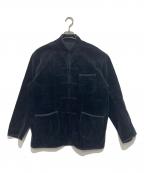 Porter Classicポータークラシック）の古着「CORDUROY CHINESE JACKET　コーデュロイチャイニーズジャケット　PC-018-1716-10-03」｜ネイビー