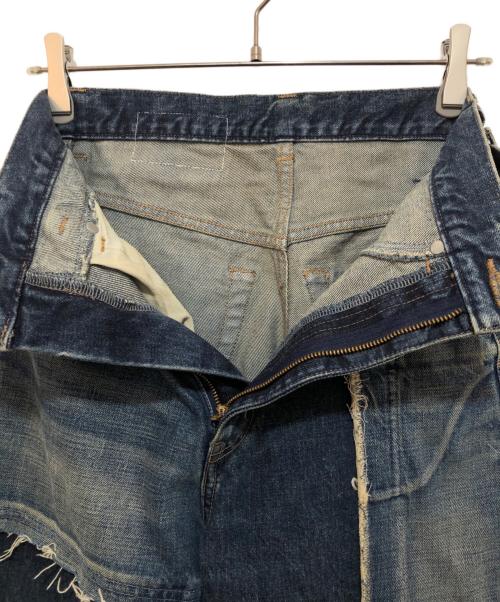 Maison MIHARA YASUHIRO（メゾン ミハラ ヤスヒロ）Maison MIHARA YASUHIRO (メゾン ミハラ ヤスヒロ) パッチワークワンドデニム インディゴ サイズ:36の古着・服飾アイテム