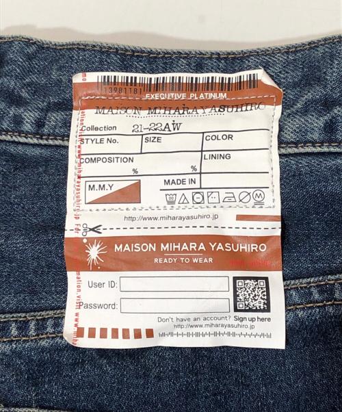 Maison MIHARA YASUHIRO（メゾン ミハラ ヤスヒロ）Maison MIHARA YASUHIRO (メゾン ミハラ ヤスヒロ) パッチワークワンドデニム インディゴ サイズ:36の古着・服飾アイテム