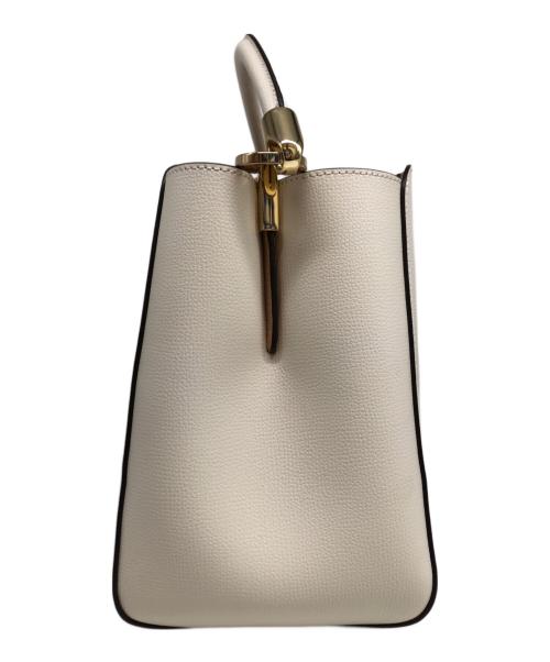 Kate Spade（ケイトスペード）Kate Spade (ケイトスペード) フィービー カラーブロック ラージ トップハンドルサッチェル アイボリーの古着・服飾アイテム