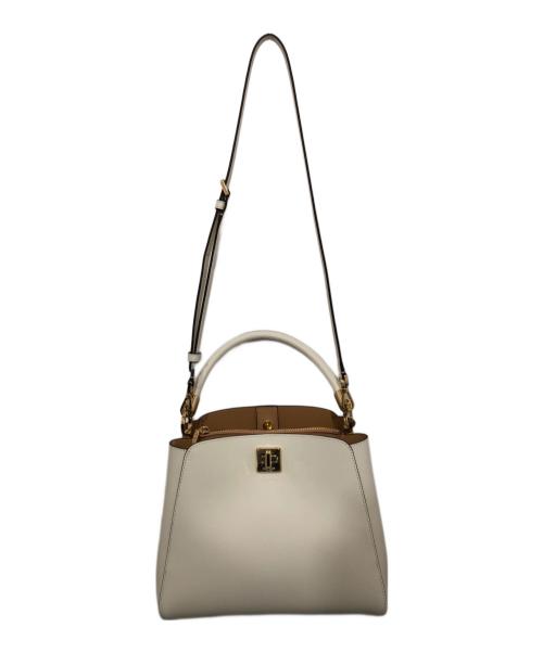 Kate Spade（ケイトスペード）Kate Spade (ケイトスペード) フィービー カラーブロック ラージ トップハンドルサッチェル アイボリーの古着・服飾アイテム