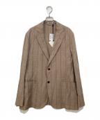 AURALEEオーラリー）の古着「LINEN WOOL SILK SHARK SKIN JACKET」｜ベージュ