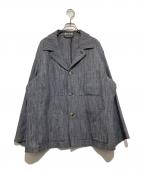 AURALEEオーラリー）の古着「WOOL SILK MIX TWEED BLOUSON」｜グレー