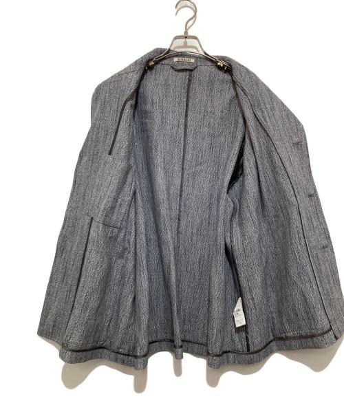 AURALEE（オーラリー）AURALEE (オーラリー) WOOL SILK MIX TWEED BLOUSON グレー サイズ:5の古着・服飾アイテム