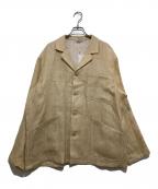 AURALEEオーラリー）の古着「LINEN DOUBLE FACE BLOUSON」｜ベージュ