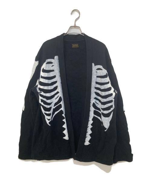 KAPITAL（キャピタル）KAPITAL (キャピタル) KOUNTRY BONEスウェットカーディガン ブラック サイズ:4の古着・服飾アイテム